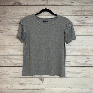 Top Shop‎ Short Sleeve Shirt with Ruffle Detail, US6